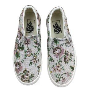 VANS Slip-On Needle-Point Floral Sneakers 7